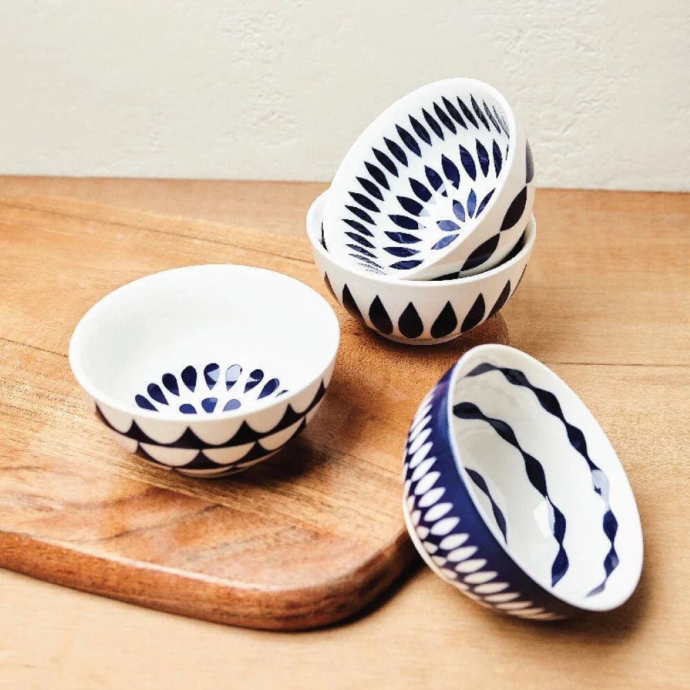 🌟HOST Pick!🌟 Set of 4 Indigo print Dip Bowls - new